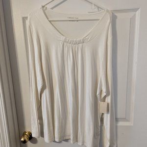 Women's winter white long sleeve shirt by Coldwater Creek, size 2X
